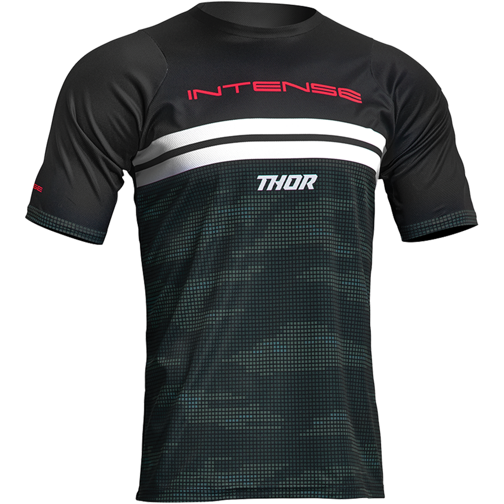 Men's INTENSE x THOR MTB Black Camo Short Sleeve Slim Fit Jersey
