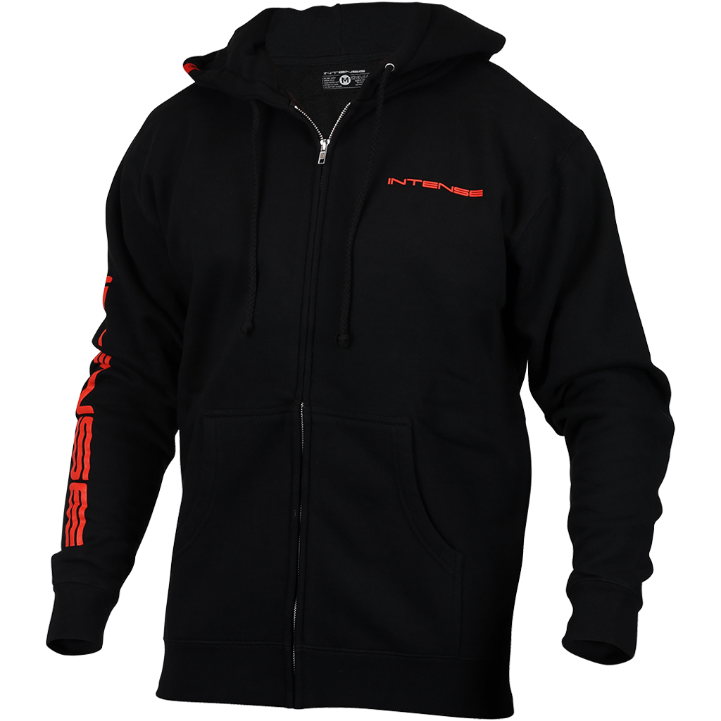 Men's INTENSE Black Zip-up Hoodie - SM & XXL