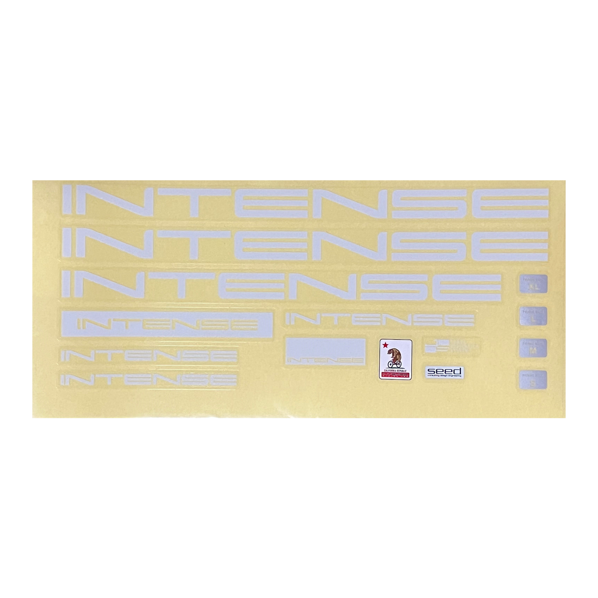 INTENSE Decal Sheet