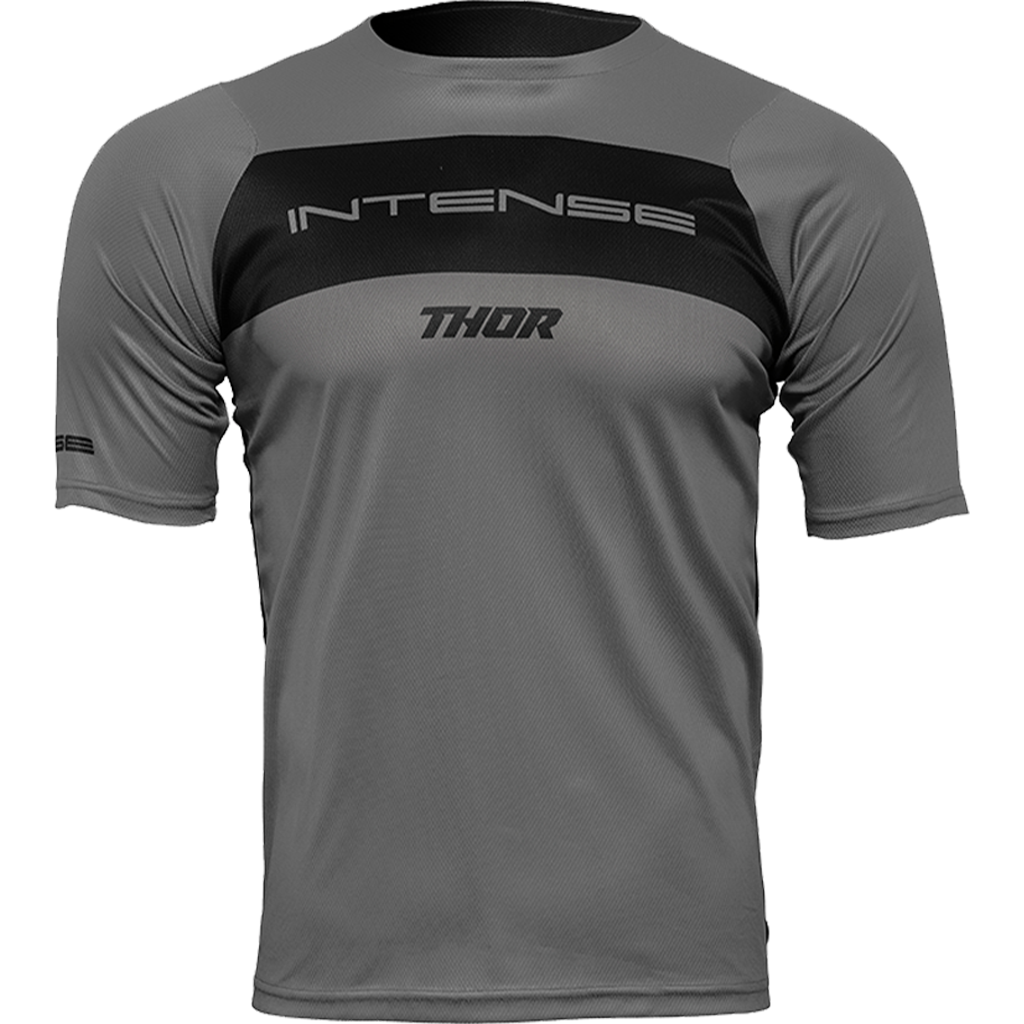 Men's INTENSE x THOR MTB Dart Grey/Black Short Sleeve Slim Fit Jersey