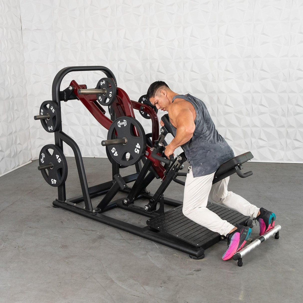 Muscle D Fitness Pro Strength Dynamic Row | Plate-Loaded Back Machine