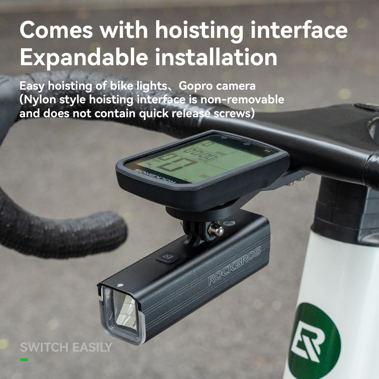 ROCKBROS Bicyle Computer Stand Handlebar Extension Bracket