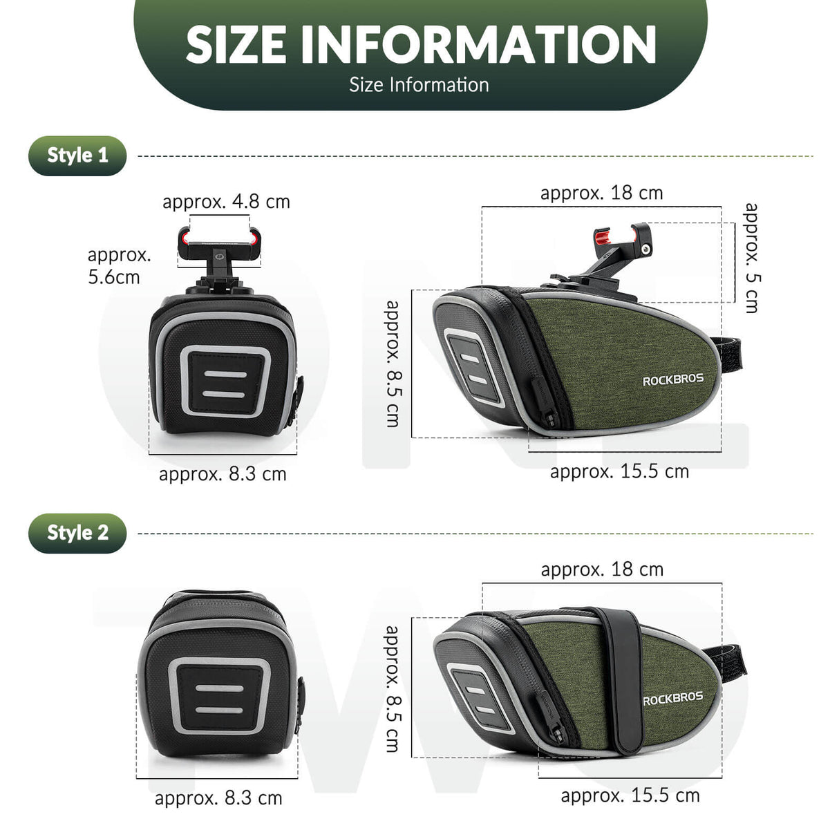 ROCKBROS Bicycle Saddle Bag 0.45L