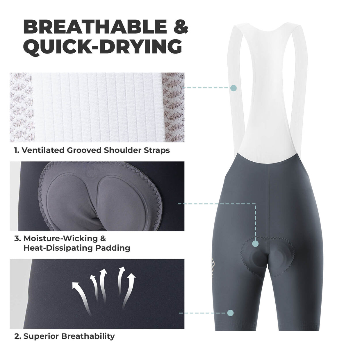 DOLOMITI Pads Men¡¯s Cycling Bib Shorts