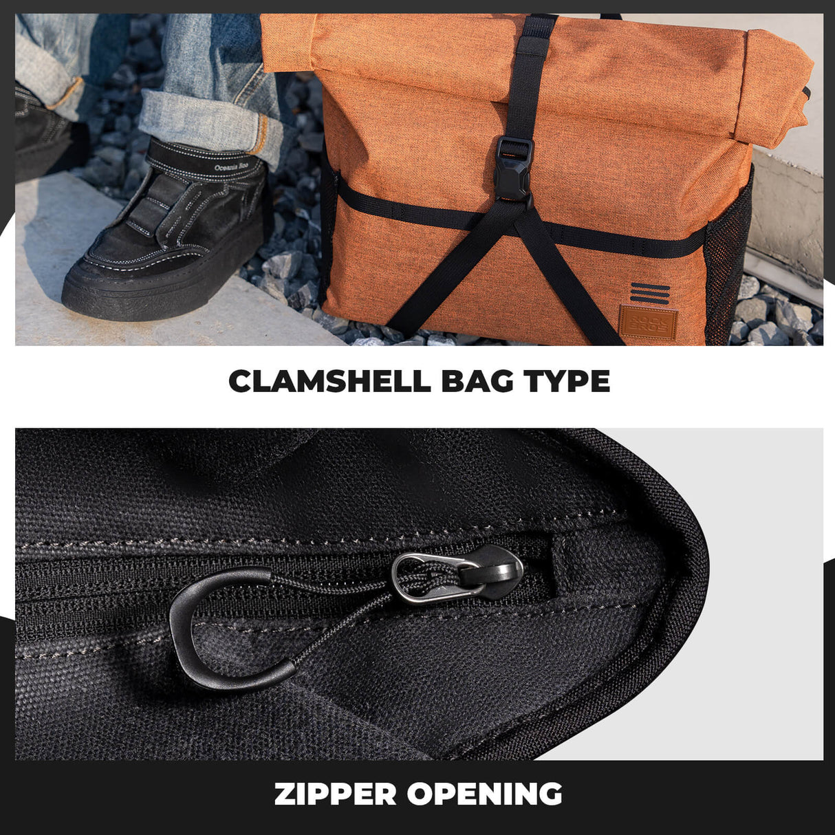 Folding Bike Handlebar Bag & Shoulder Bag - 8L