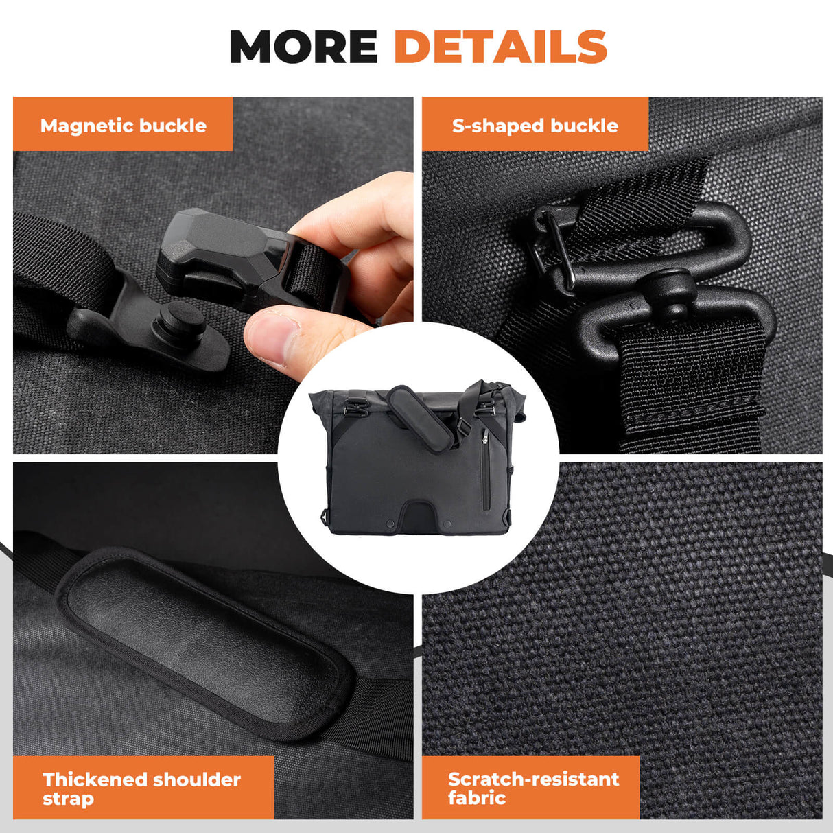 Folding Bike Handlebar Bag & Shoulder Bag - 8L