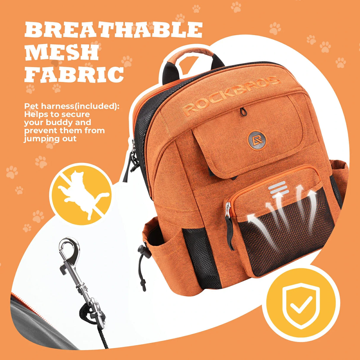 ROCKBROS Folding Bike Pet Bag Backpack