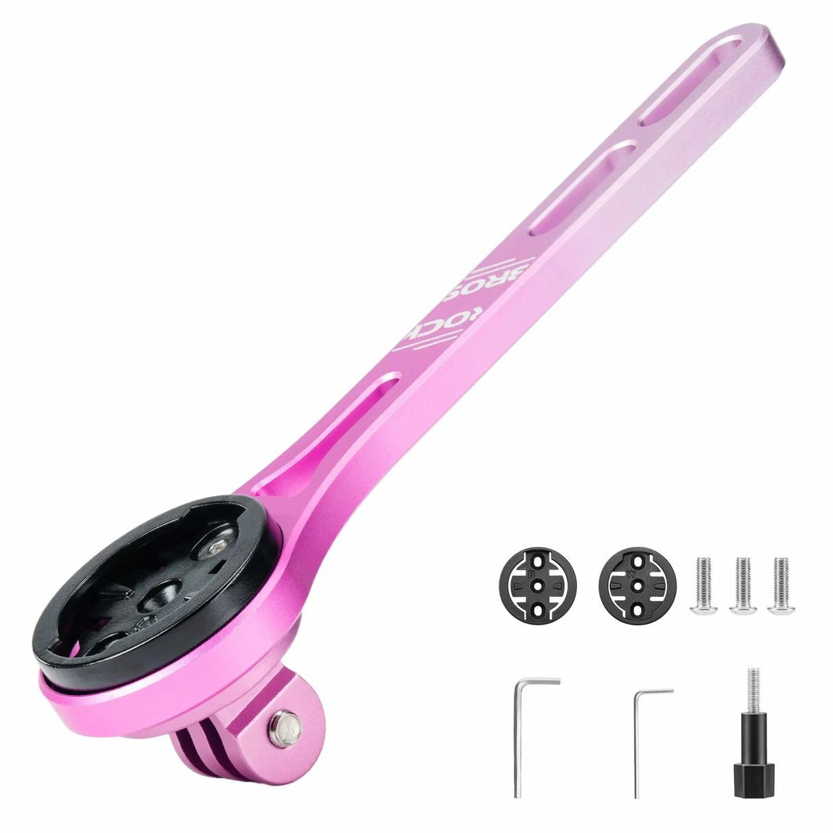 ROCKBROS Bike Aluminum Computer Mount compatible with Garmin, Wahoo, Bryton, and GoPro