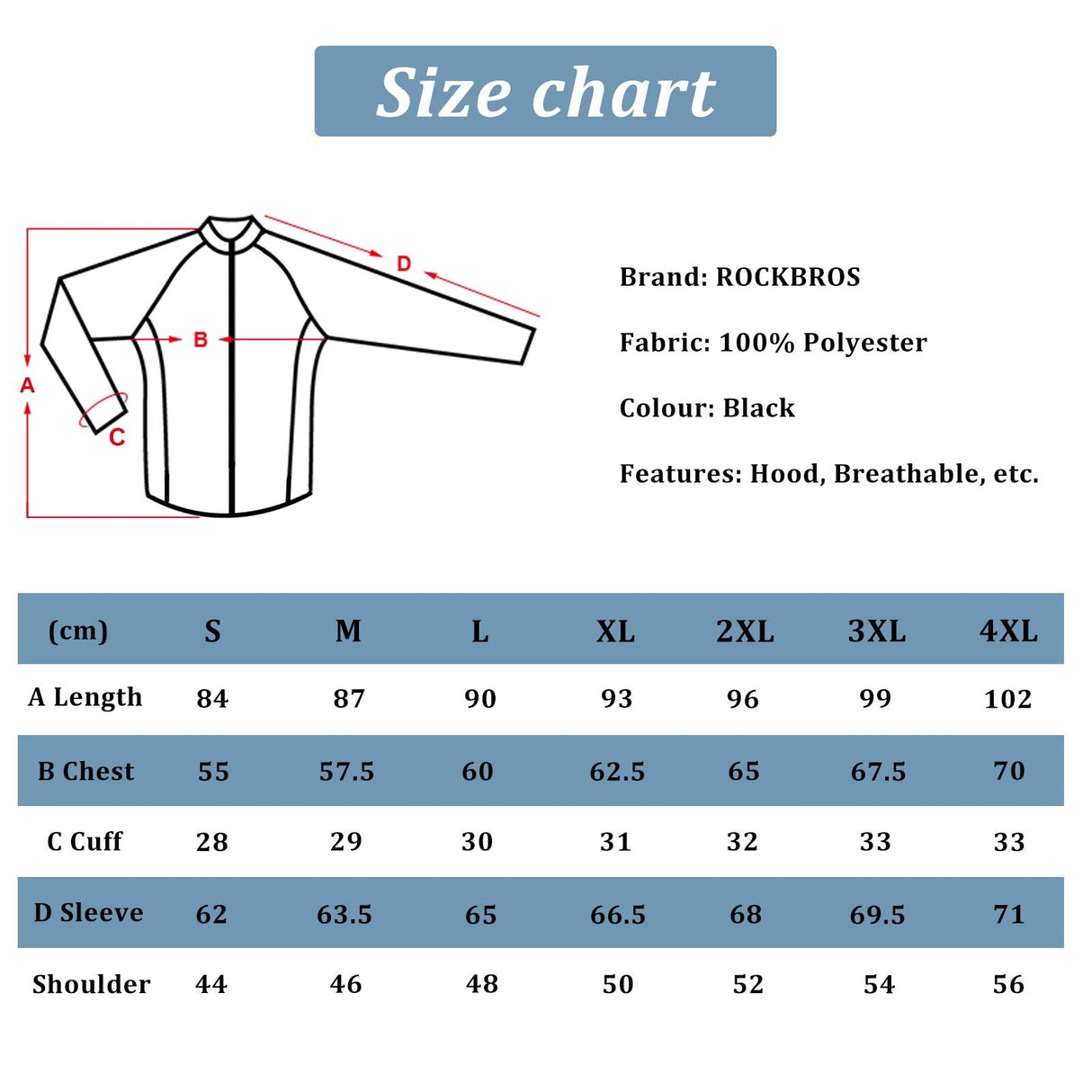 Waterproof Raincoat & Overtrousers for Men Women with Reflective