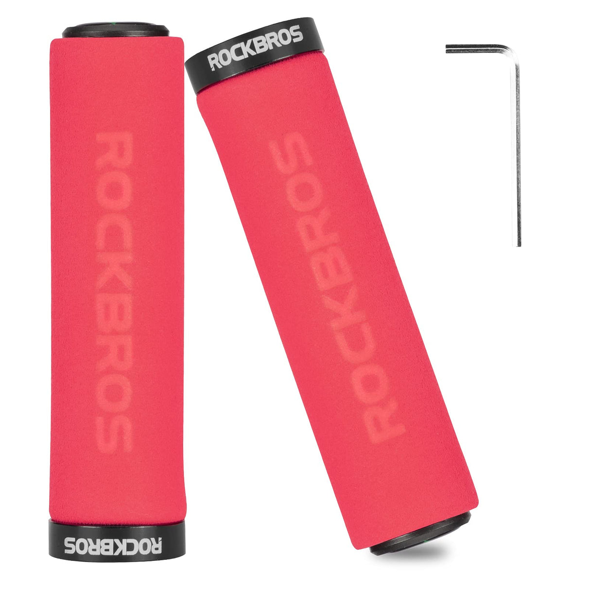ROCKBROS Bike Grips Foam Single Lock on Bicycle Soft Comfortable Non-Slip Bike Handle Grips