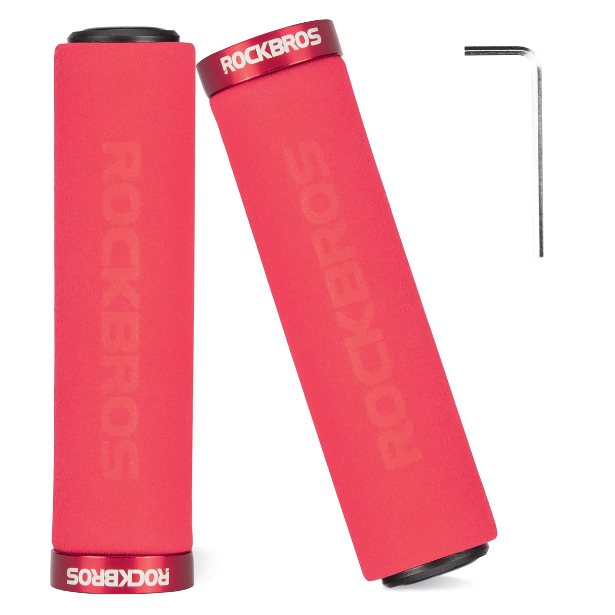 ROCKBROS Bike Grips Foam Single Lock on Bicycle Soft Comfortable Non-Slip Bike Handle Grips