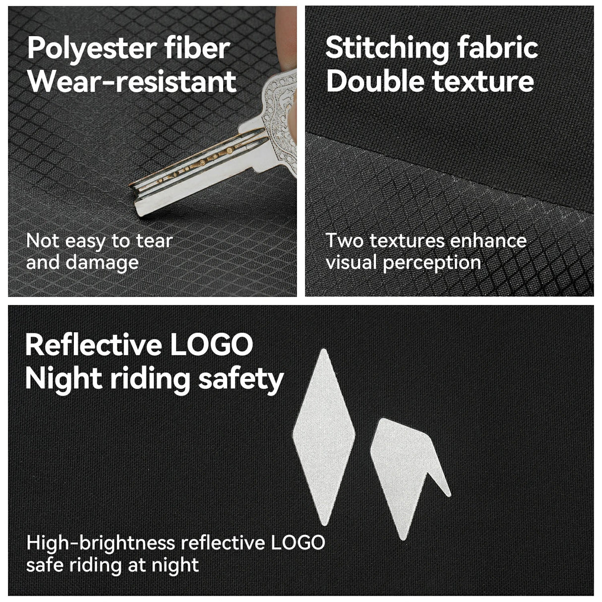 RideMate 100% Waterproof Front Fork Rack Bag 7L