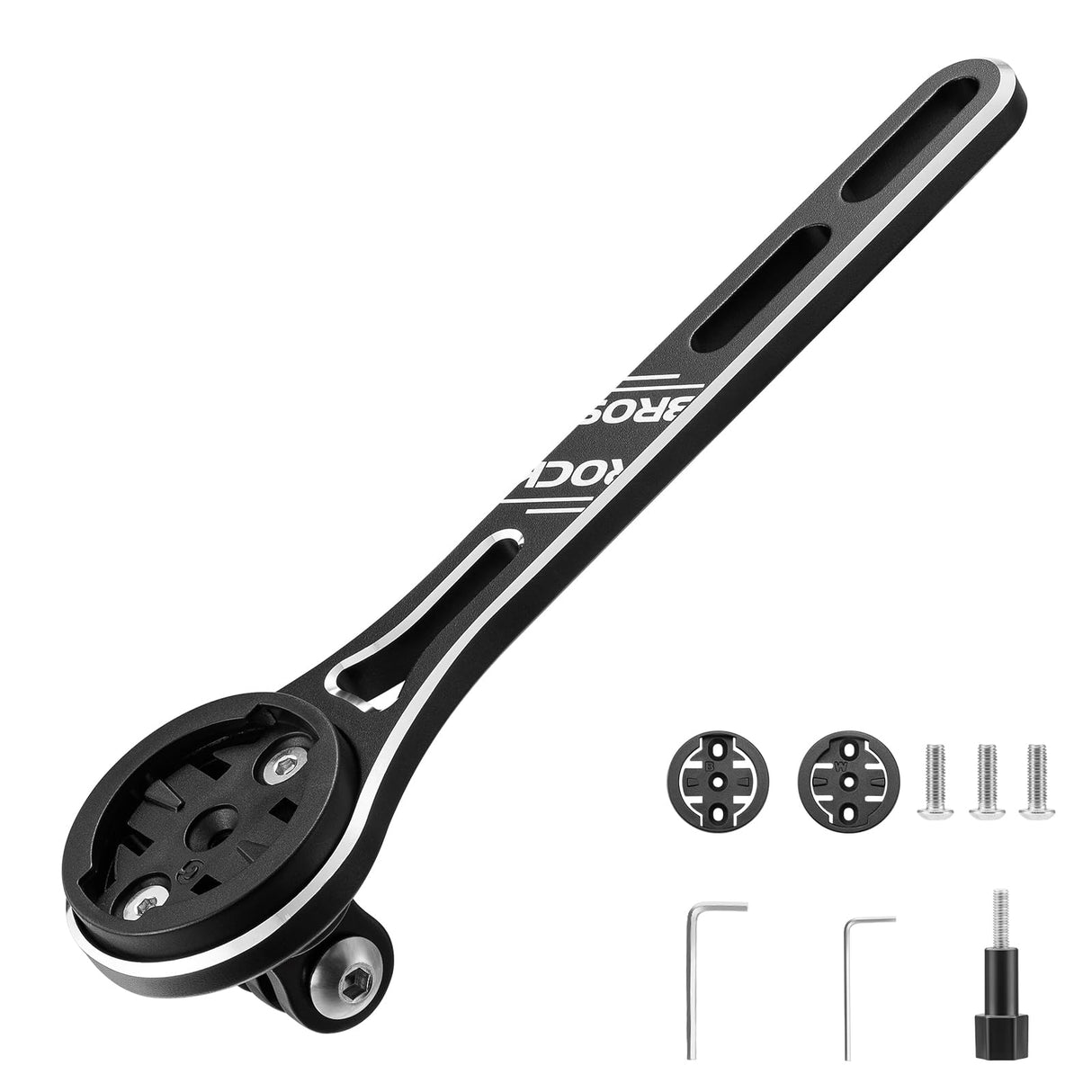 ROCKBROS Bike Aluminum Computer Mount compatible with Garmin, Wahoo, Bryton, and GoPro