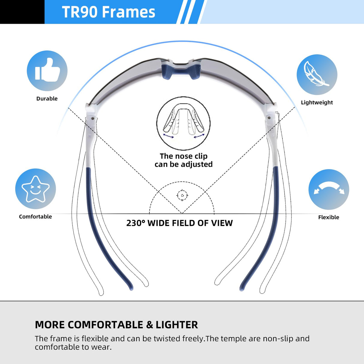 Polarized Sunglasses with Adjustable Fit (UV400)