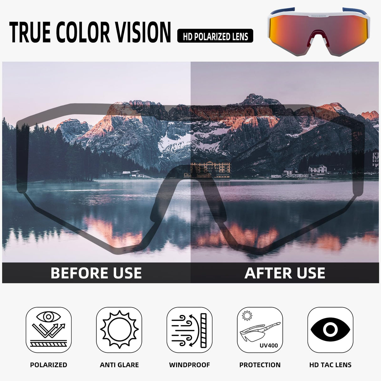 Polarized Sunglasses with Adjustable Fit (UV400)