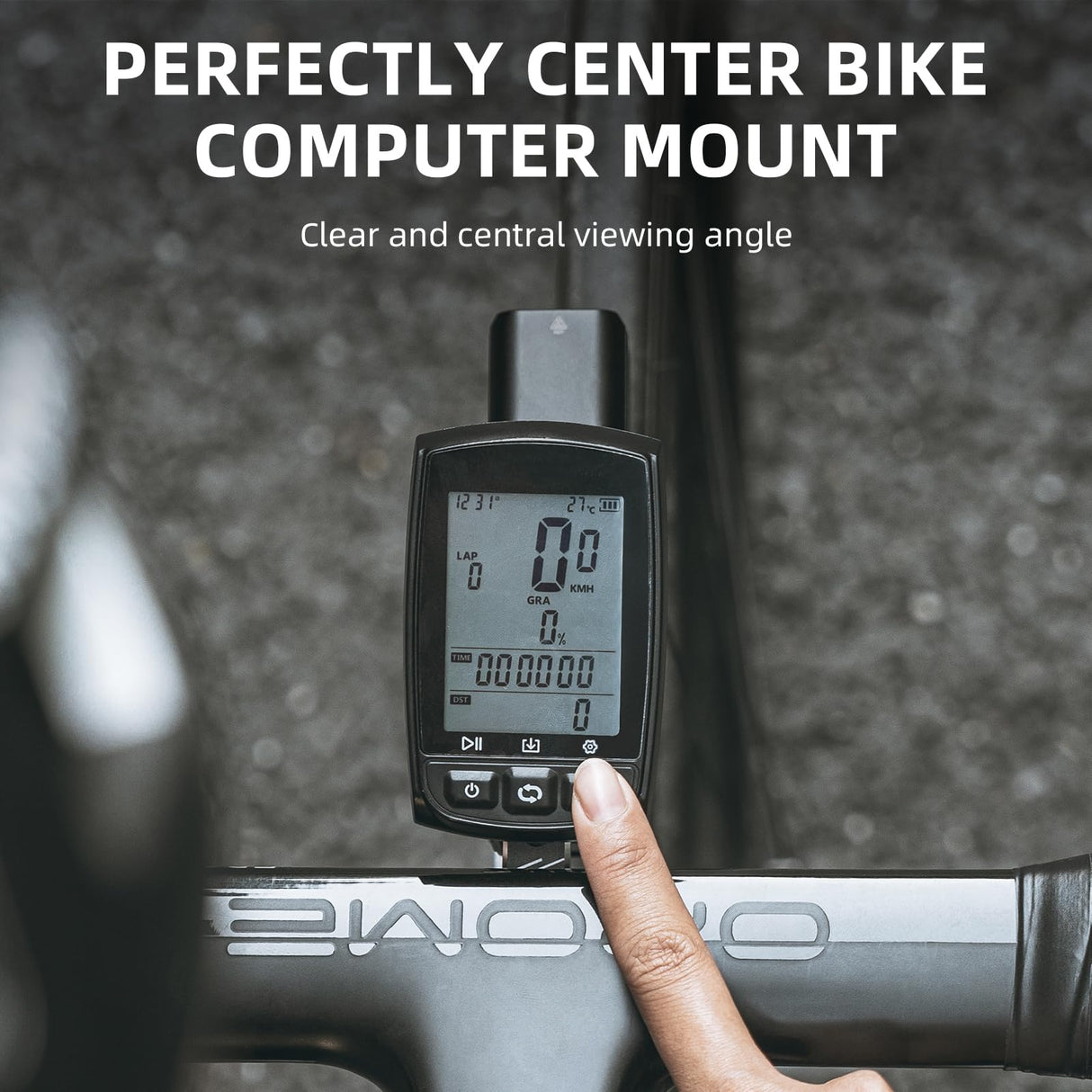 ROCKBROS Bike Aluminum Computer Mount compatible with Garmin, Wahoo, Bryton, and GoPro