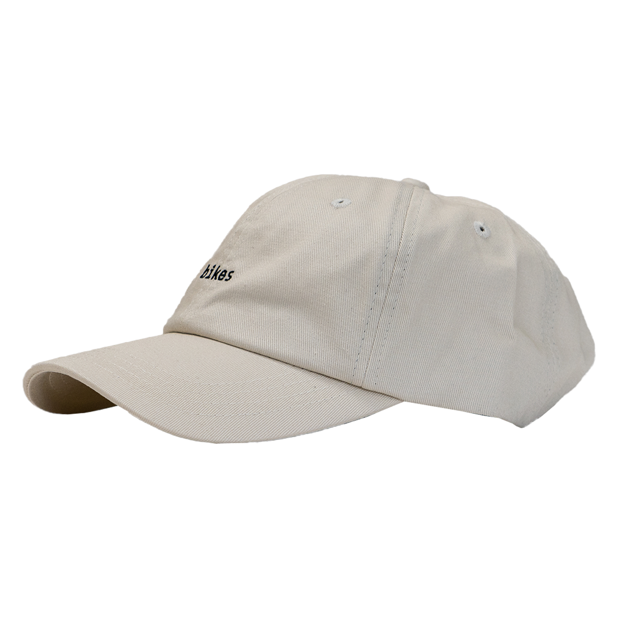 Unstructured Dad Hat - Ivory "Bikes"