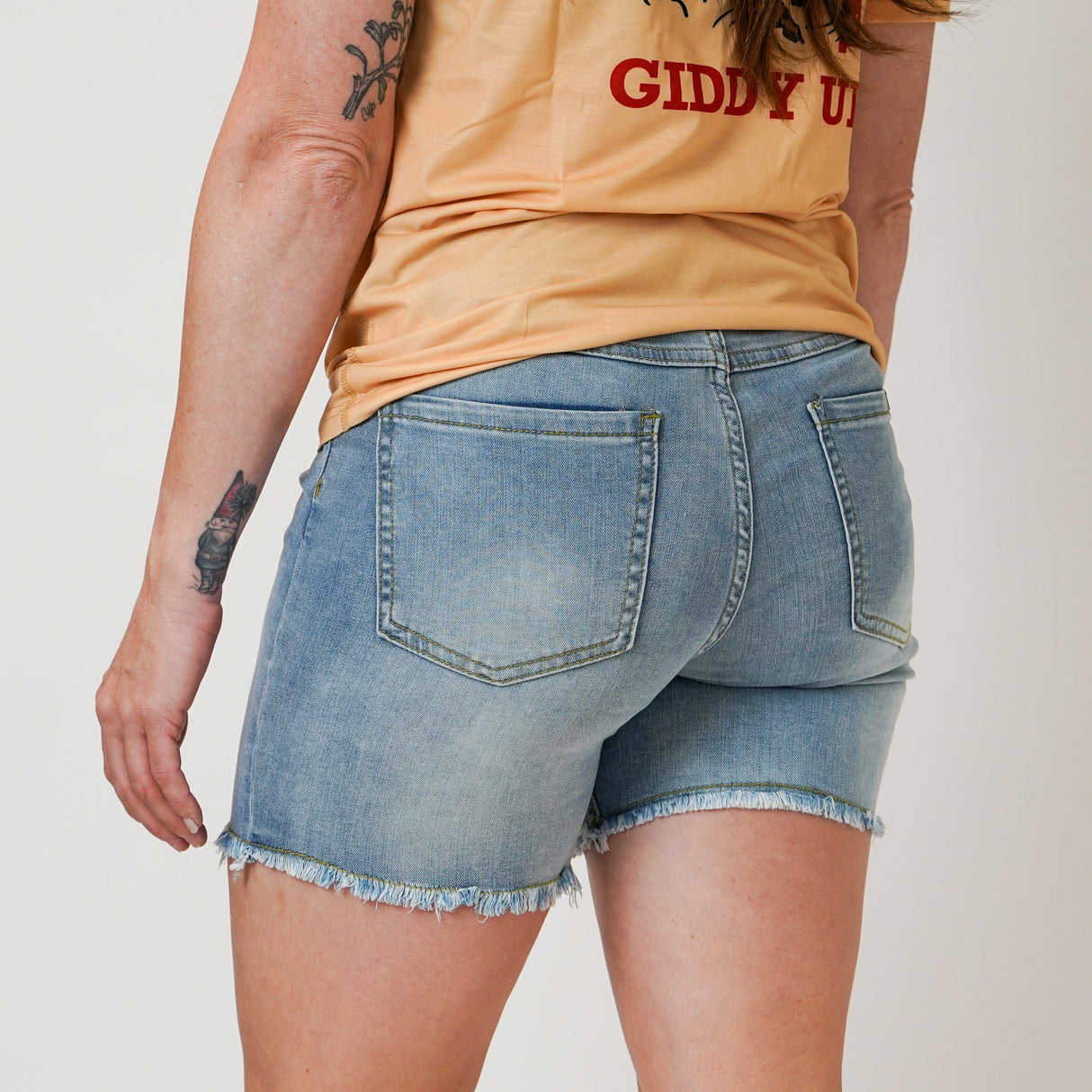 5.5" Stretch Jorts - Light Blue