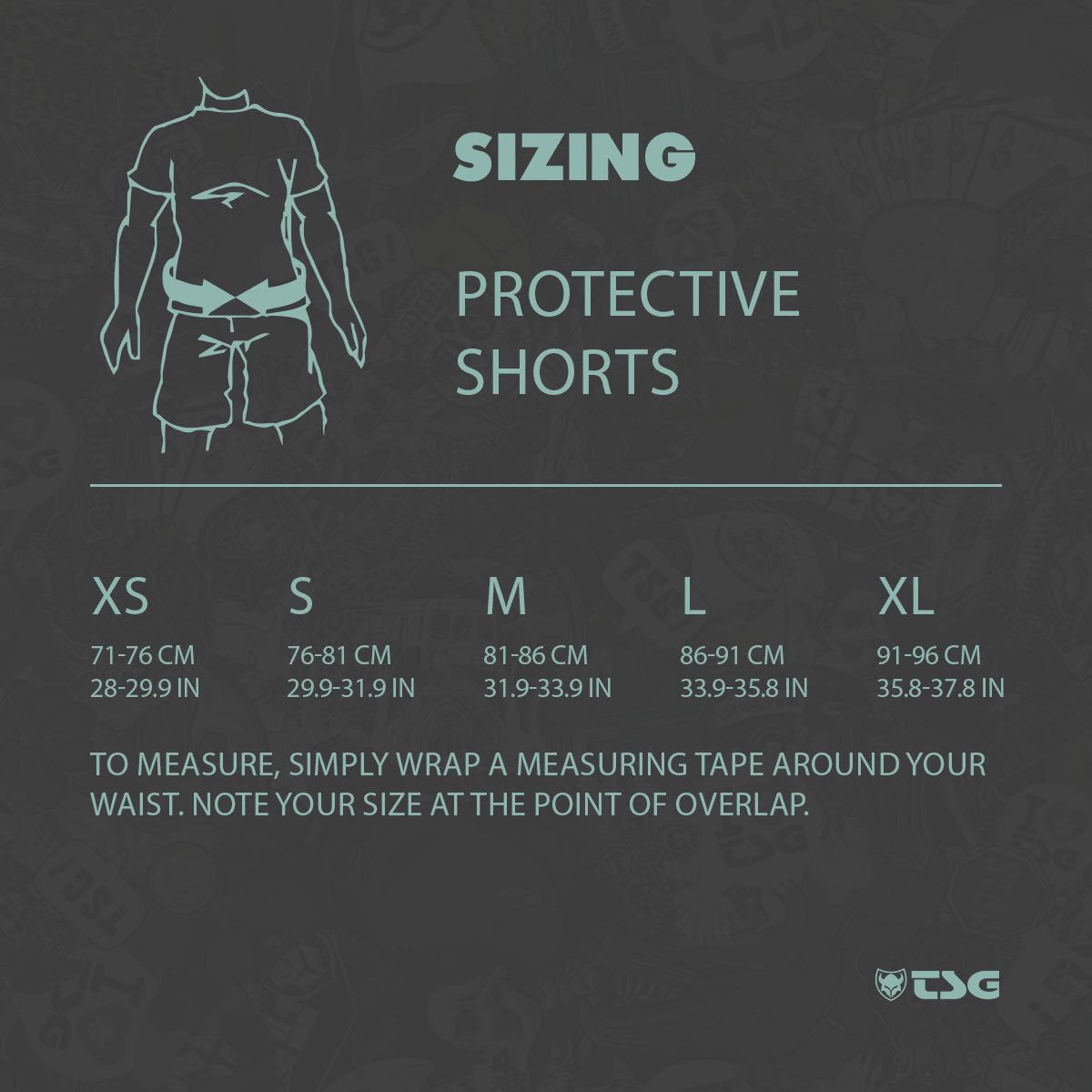 TSG - Protective Shorts - Crash Pant All Terrain - Black