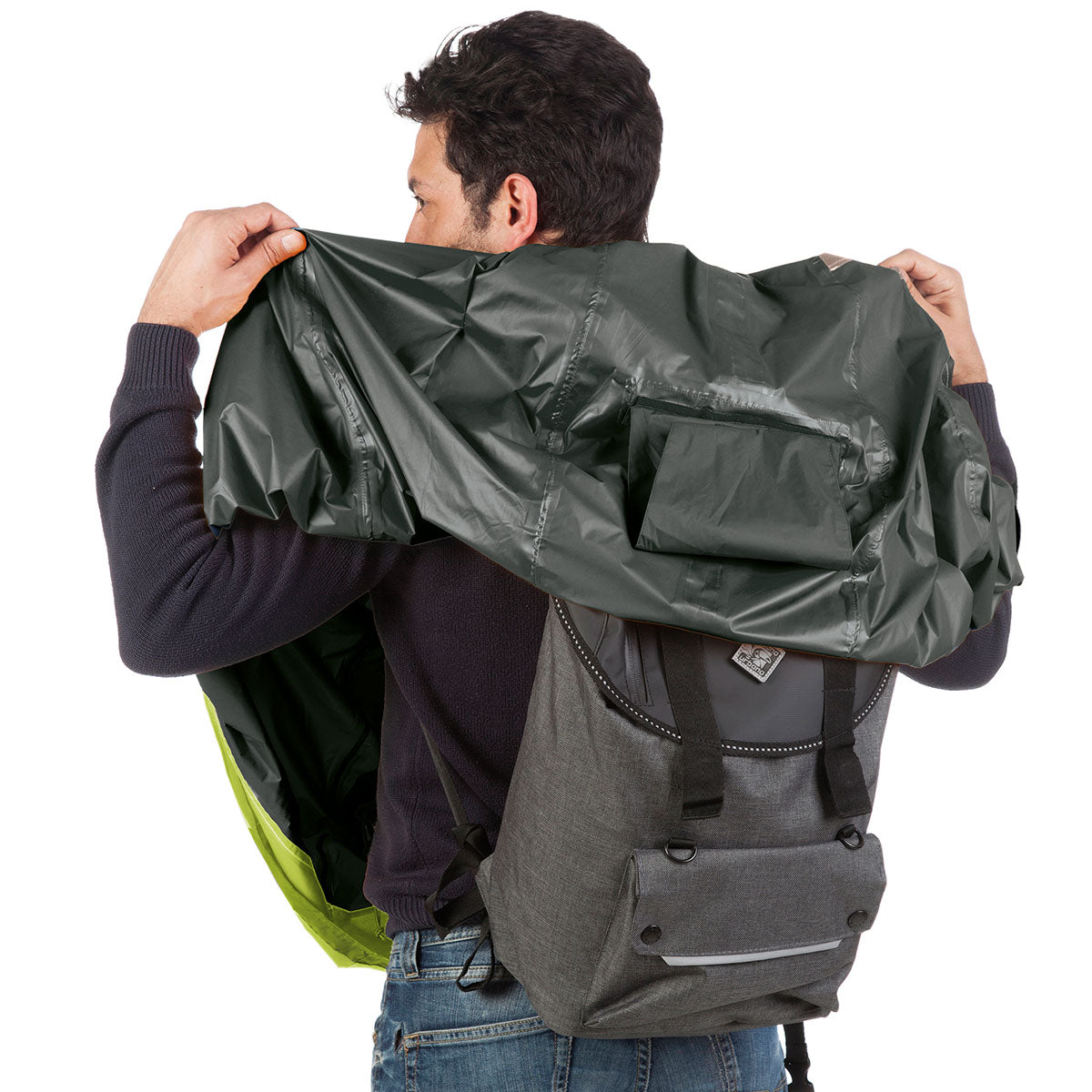 Tucano Urbano - Bicycle Rain Cape - GARIBALDINA PLUS - Airborne Green