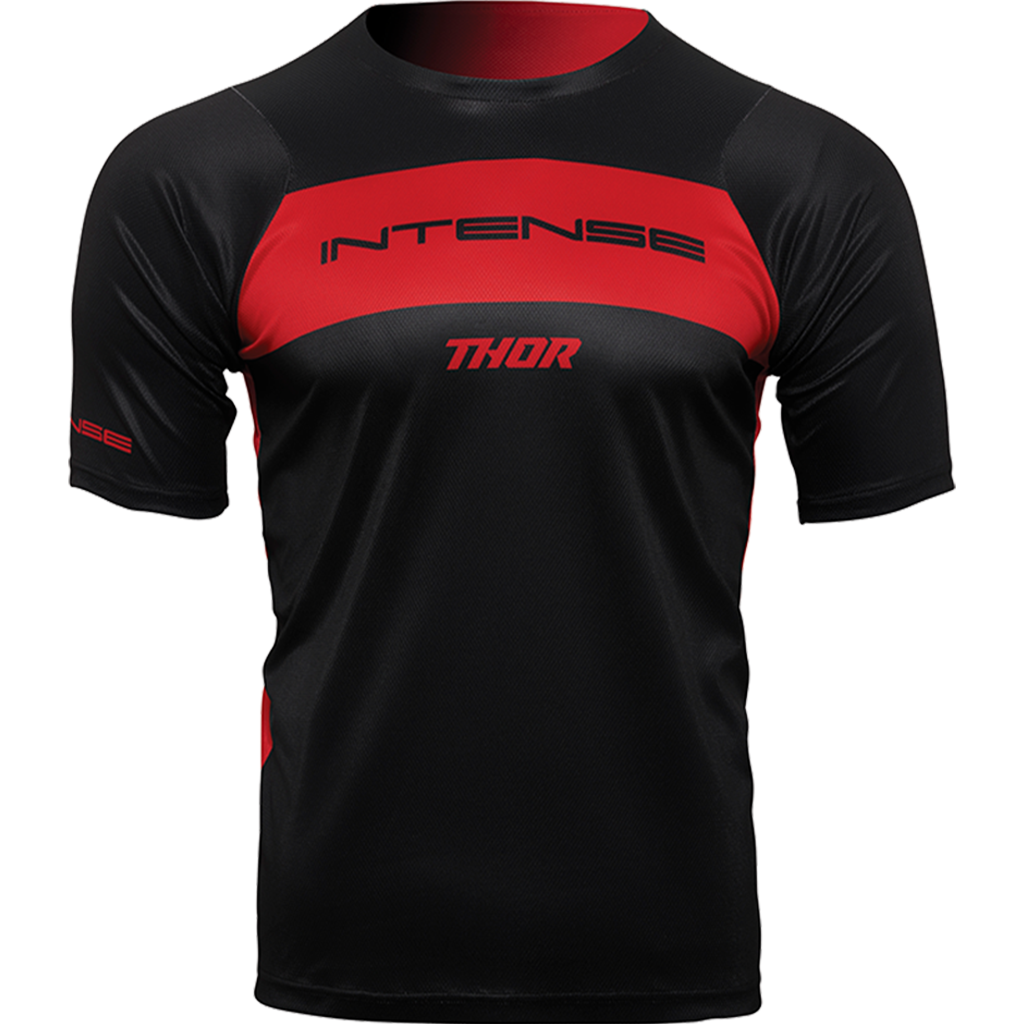 Men's INTENSE x THOR MTB Assist Dart Black/Red Short Sleeve Slim Fit Jersey