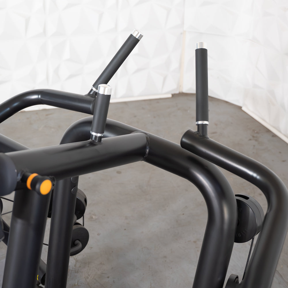 Vogue Seated Row - Muscle D Fitness - Adjustable Seat - Pin Selectorized - Lat Workout