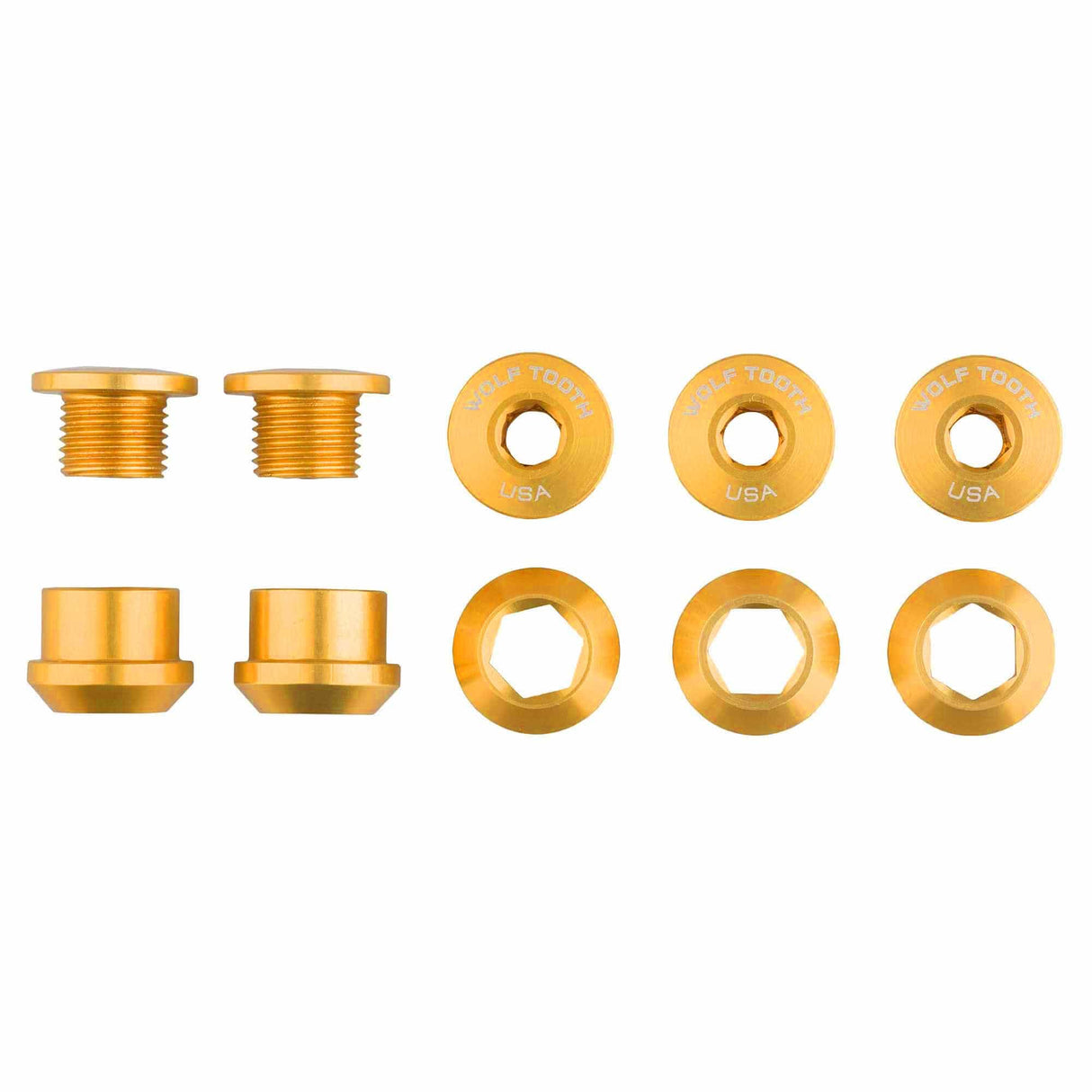 Set of 5 Chainring Bolts+Nuts for 1X