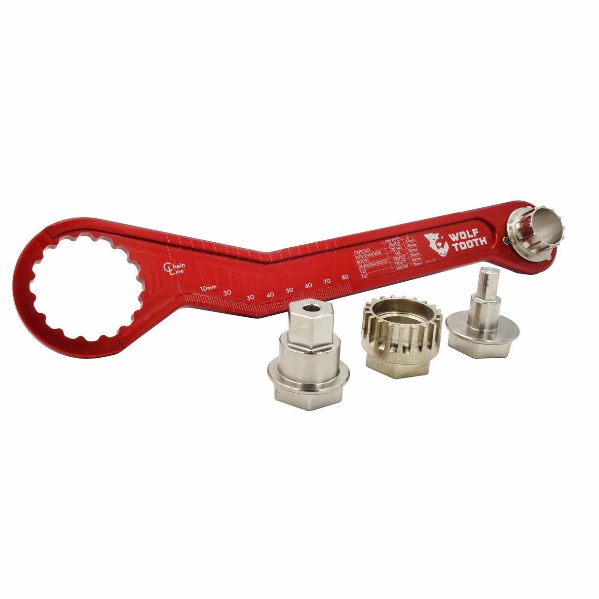 Pack Wrench and Inserts Kit - Ultralight BB Wrench and 1-Inch Hex Inserts