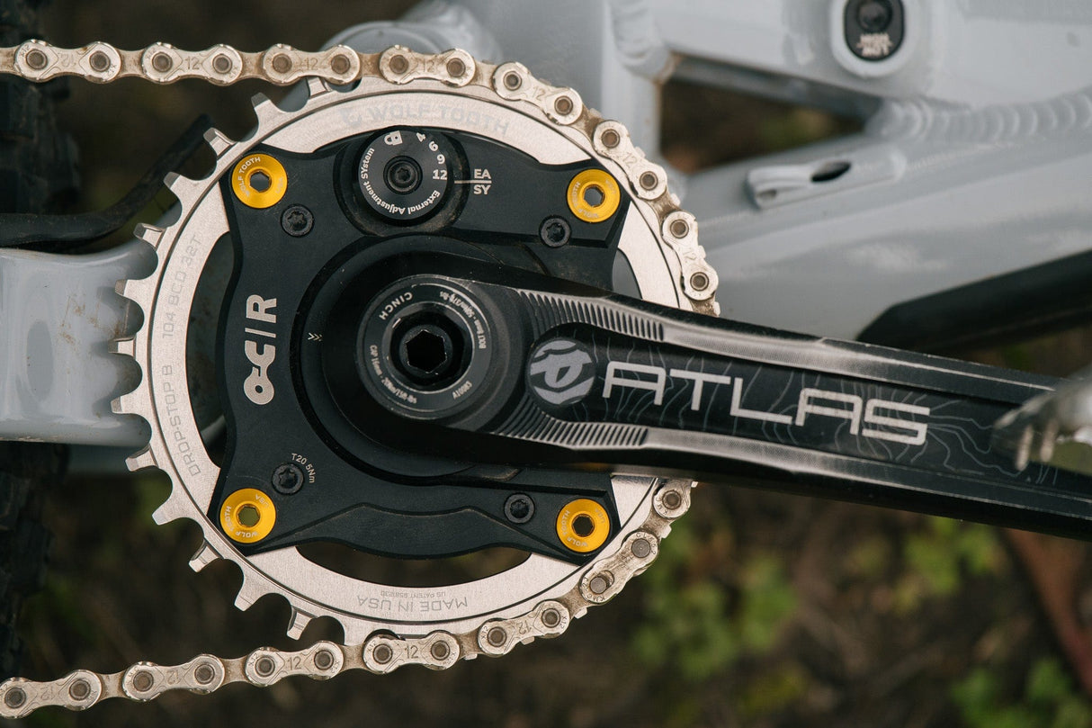 104 BCD Chainrings - Raw Silver