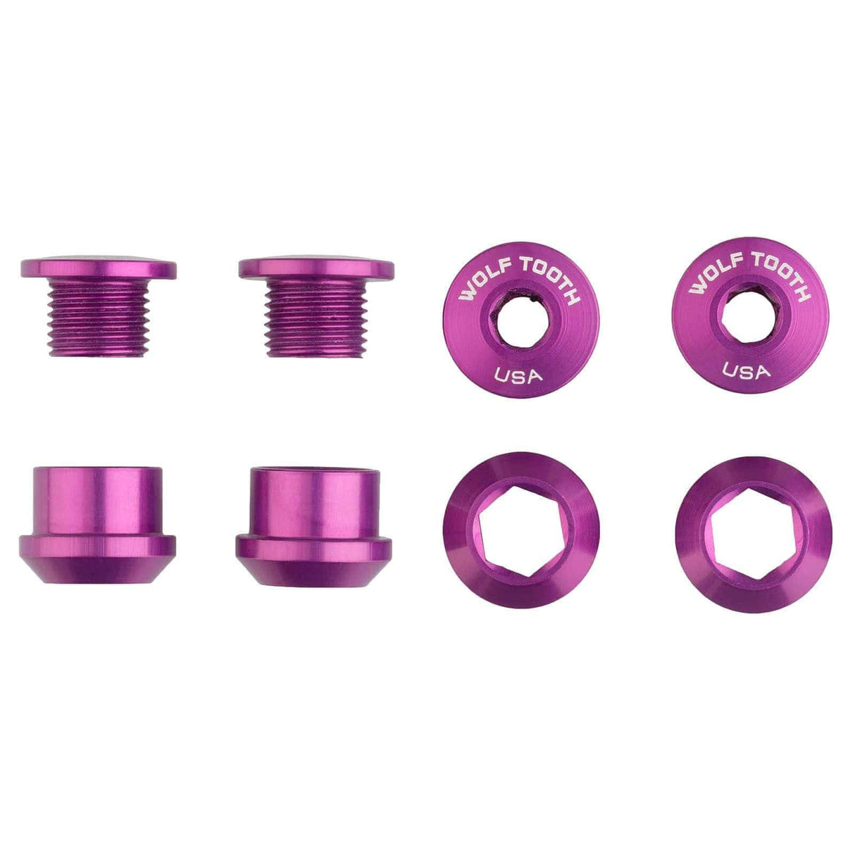 Set of 4 Chainring Bolts+Nuts for 1X