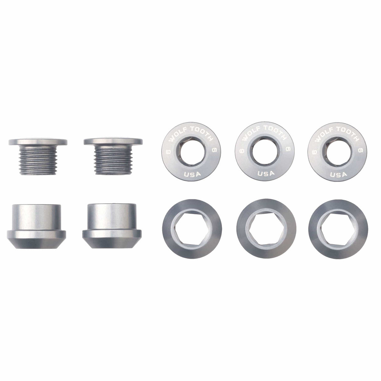 Set of 5 Chainring Bolts+Nuts for 1X