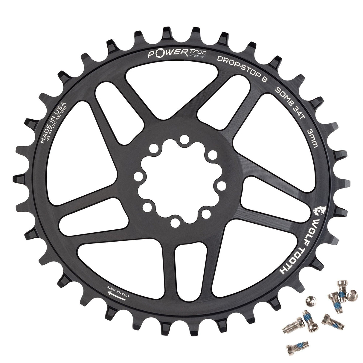 Oval Direct Mount Chainrings for SRAM 8-Bolt Mountain Cranks