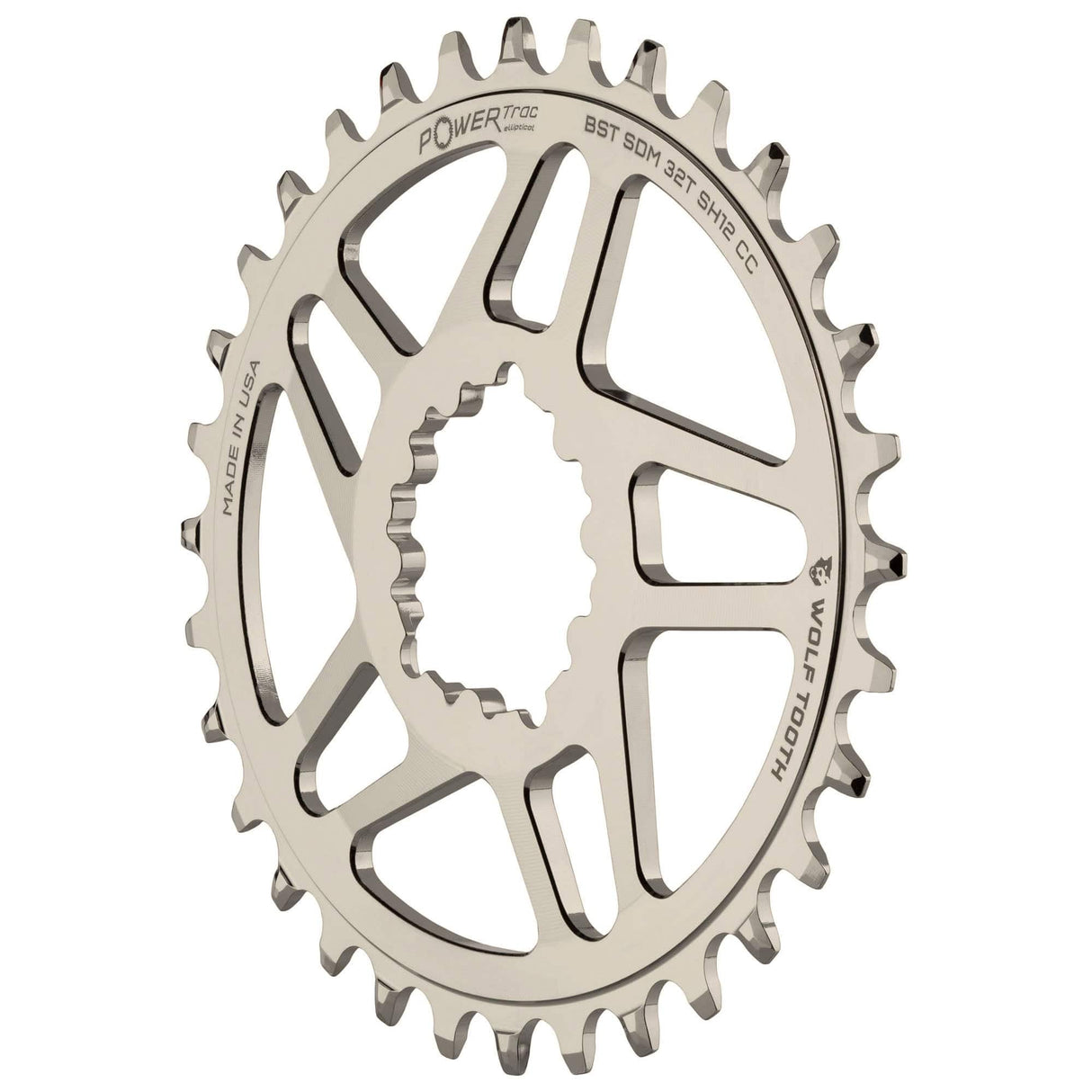 Oval Direct Mount Chainrings for Cane Creek and SRAM 3-Bolt Cranks for Shimano 12spd Hyperglide+ Chain