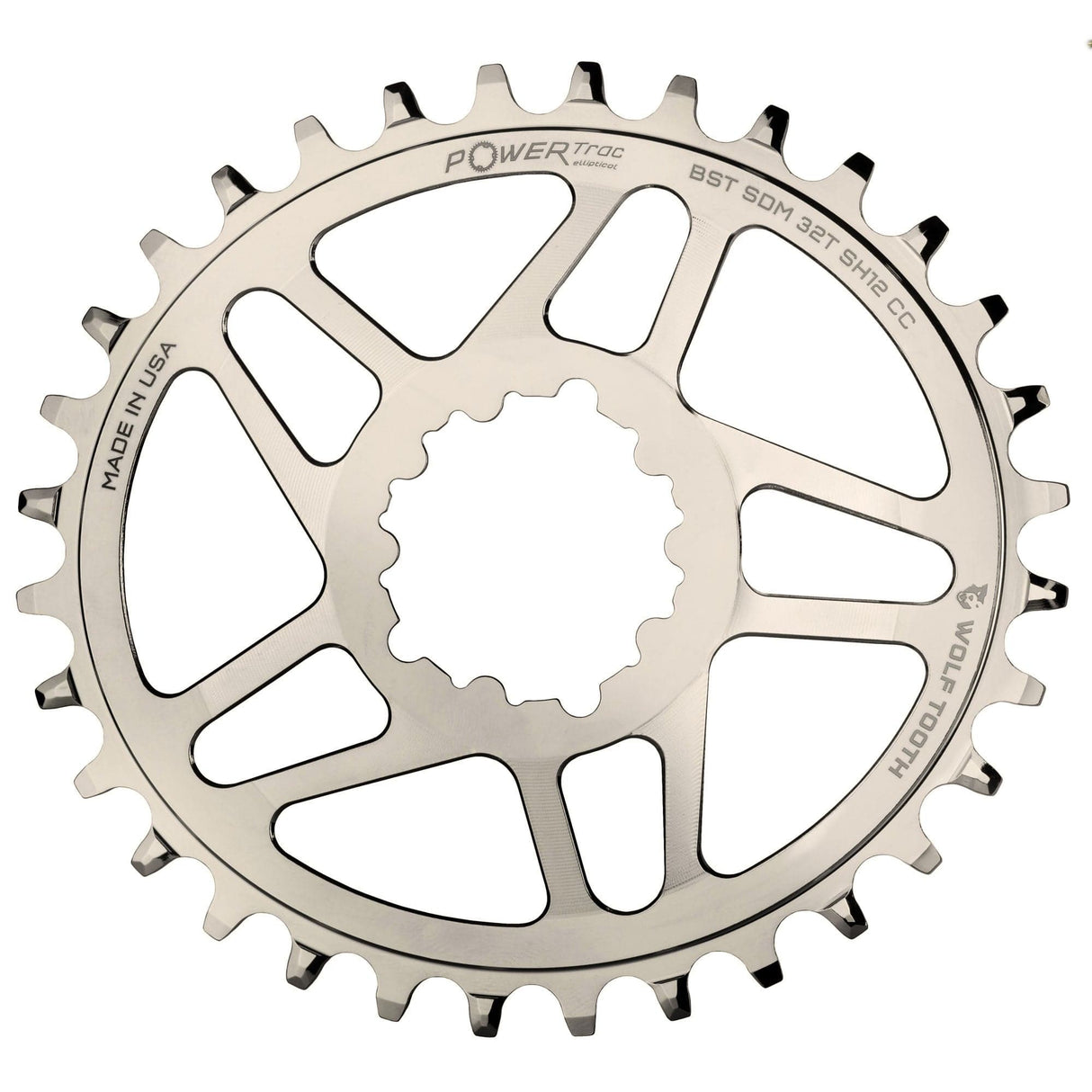 Oval Direct Mount Chainrings for Cane Creek and SRAM 3-Bolt Cranks for Shimano 12spd Hyperglide+ Chain