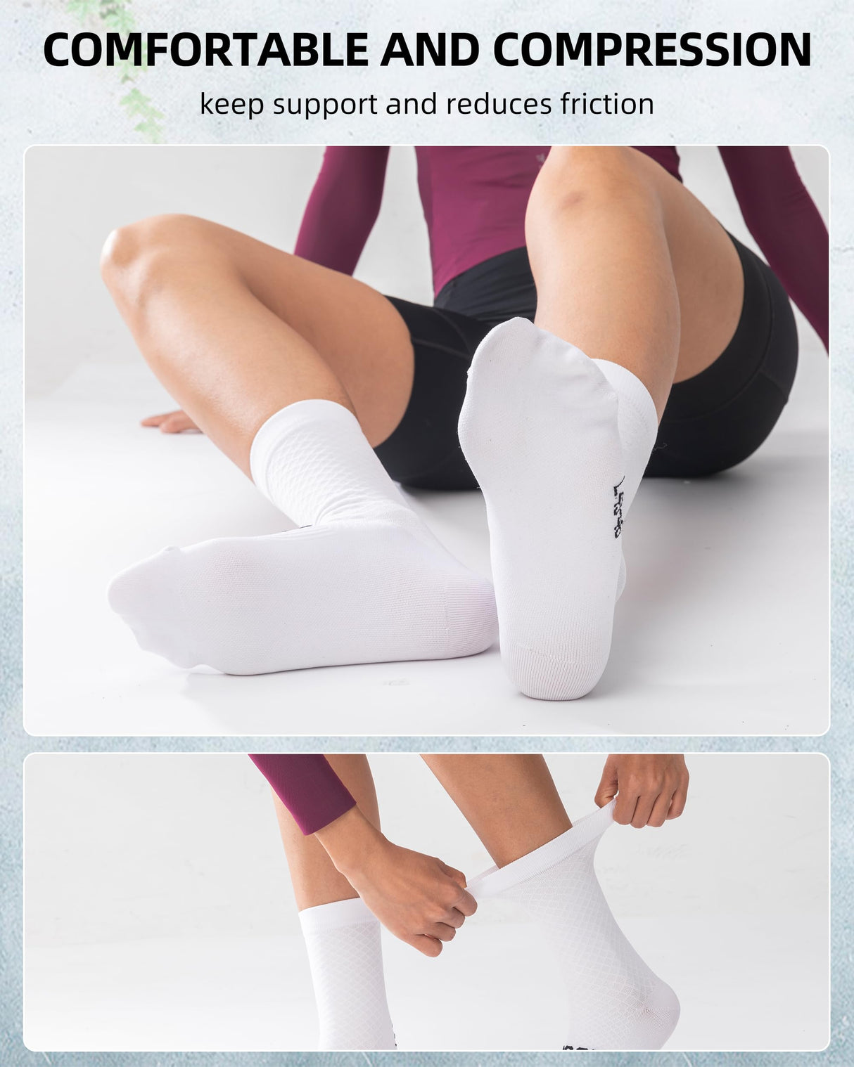 ROCKBROS Road to Sky Cycling Wicking Bike Socks for Men Women