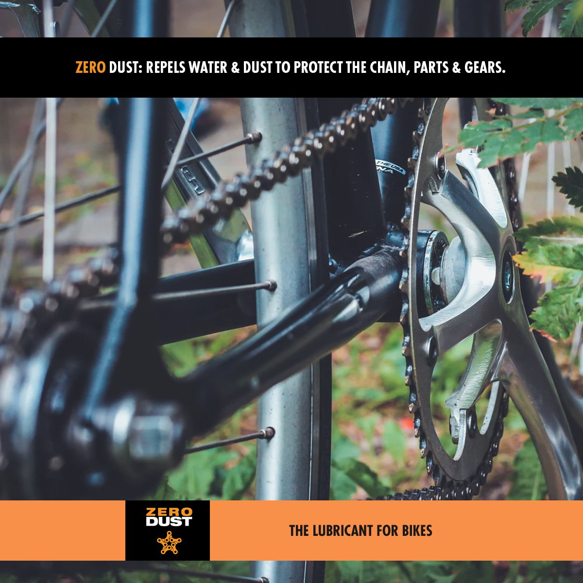 ZeroDust Chain Lube (120 ml - dosage for more than 2 bikes and for home)