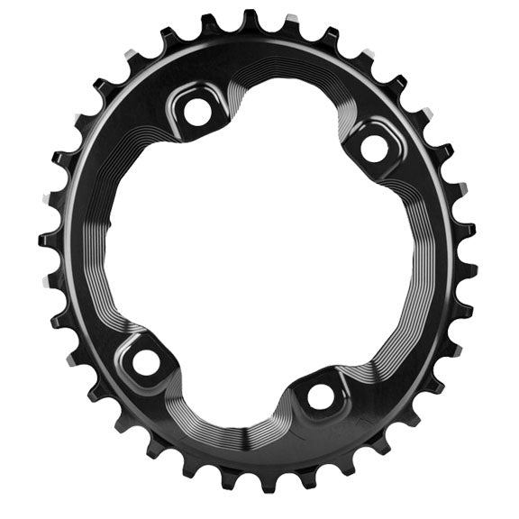 XT Asym 96BCD Oval Chainring, 32T - Black