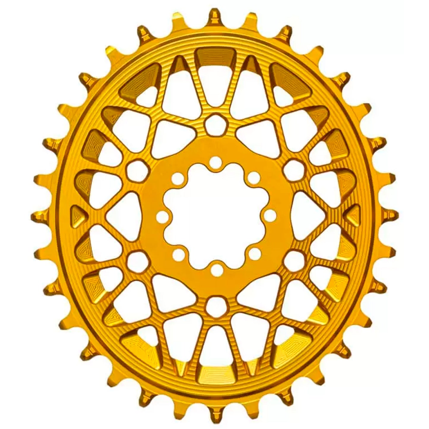 Absolute Black Oval SRAM T-Type DM 8-Hole Boost Chainring 36TGld