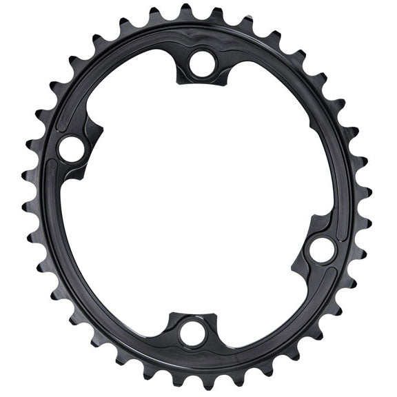 Premium Oval Road Chainring, 4x110BCD 36T - Black