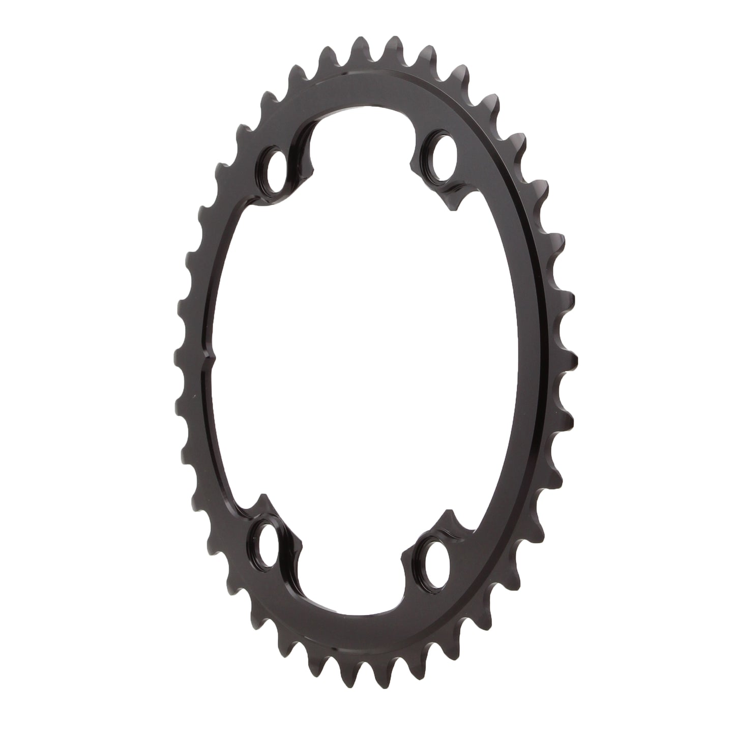 Absolute Black Round Chainring 4x110BCD Shimano Asym 36T - Black