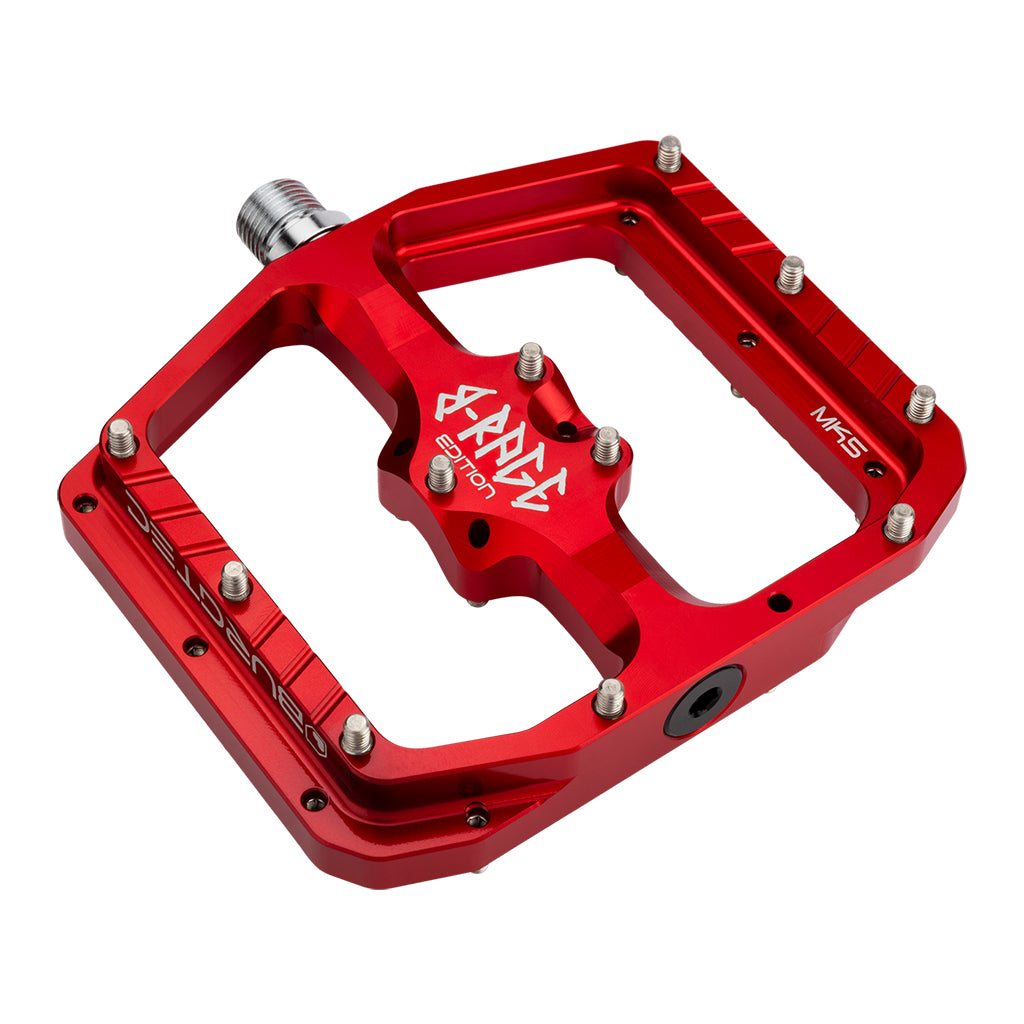 Penthouse Flat MK5 B-Rage Edition Pedals, Race Red