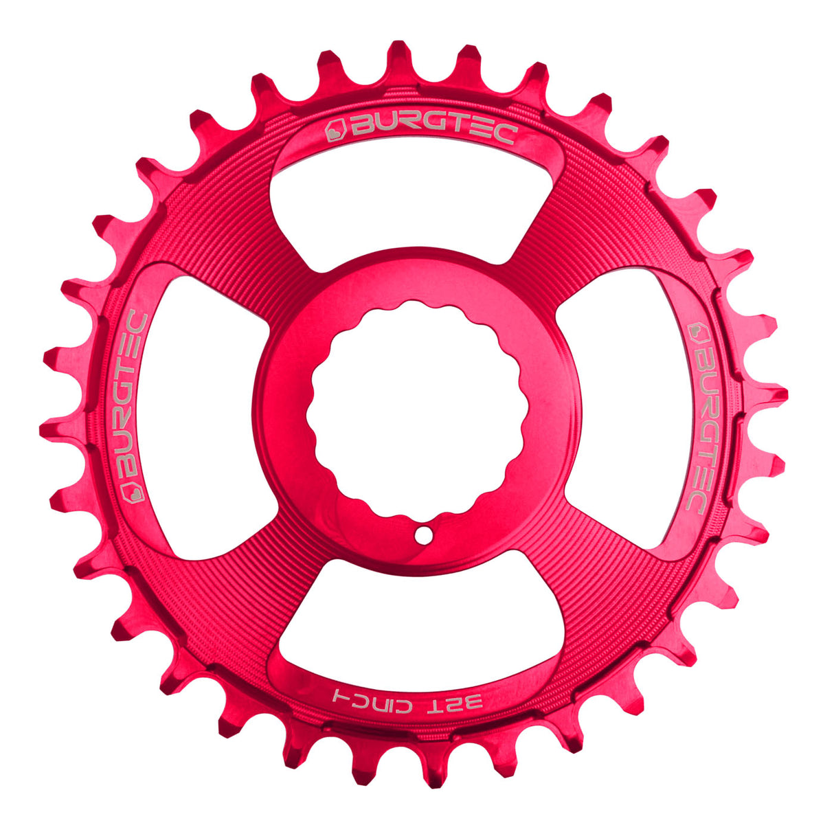 Cinch Thick Thin Chainring, 32T, Toxic Barbie Pink