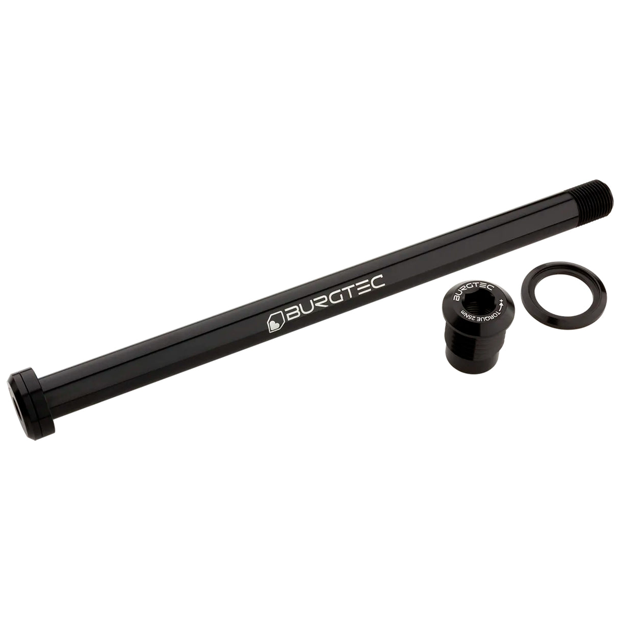 180mm x 12mm 1.00mm Pitch Rear Axle, Burgtec Black