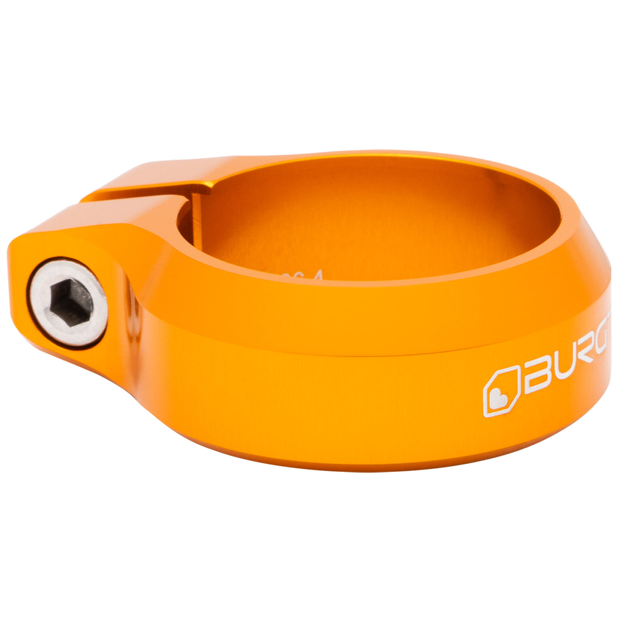 Seat Clamp, 36.4mm, Iron Bro Orange