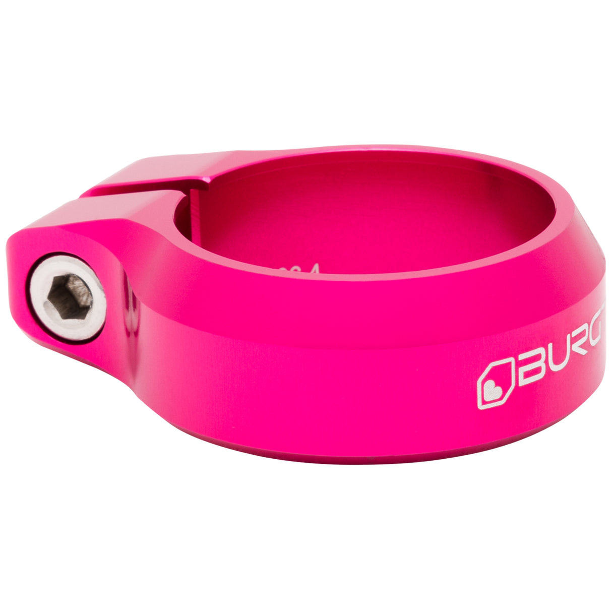 Seat Clamp, 36.4mm, Toxic Barbie Pink