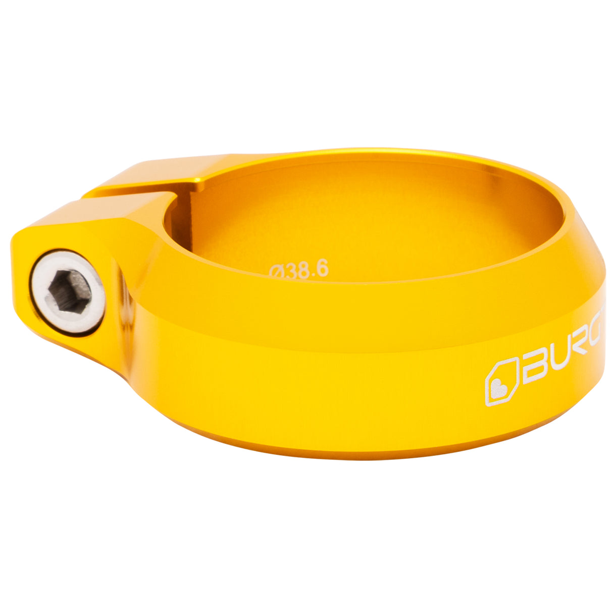 Seat Clamp, 38.6mm, Burgtec Bullion Gold