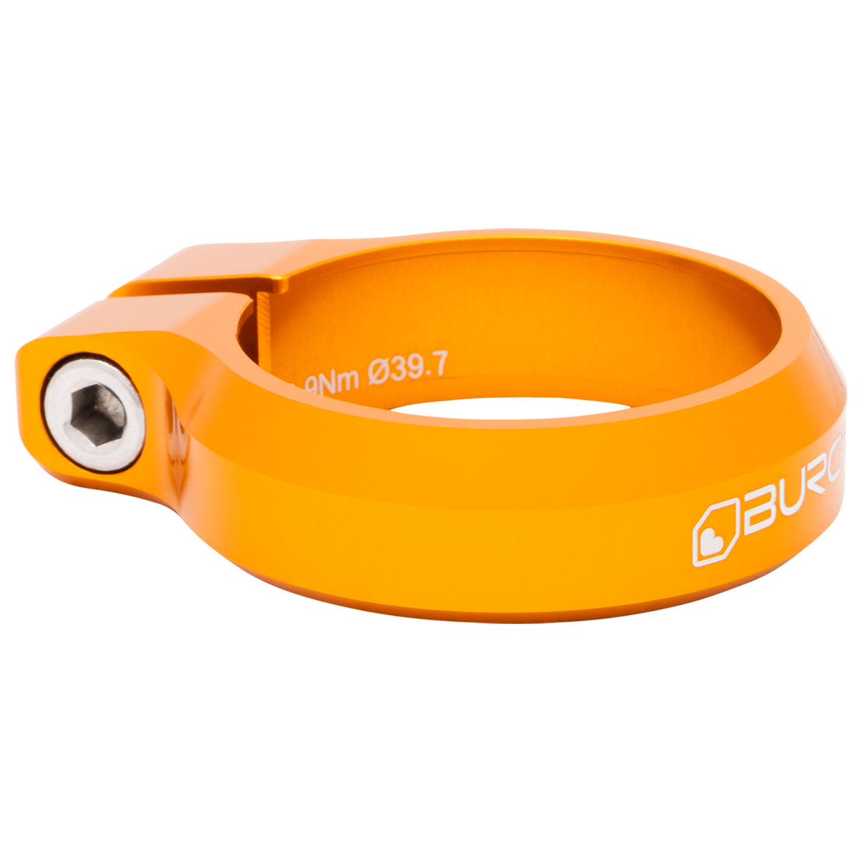 Seat Clamp, 39.7mm, Iron Bro Orange