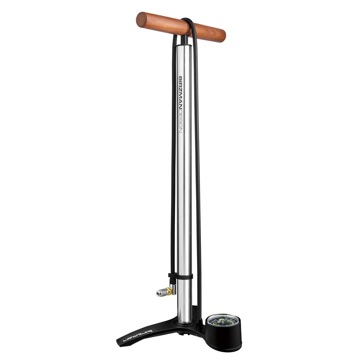 The Pump Helix Valve Head Fatty Floor Pump, Silver