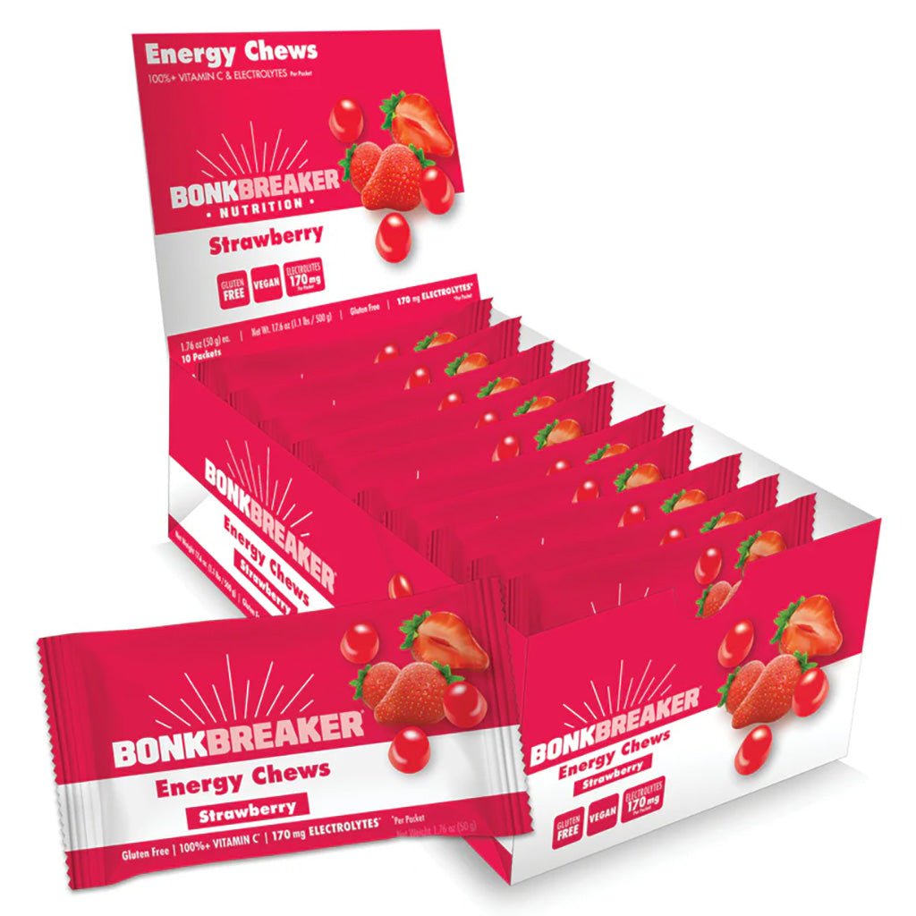 Energy Chews, Strawberry, 10/Count