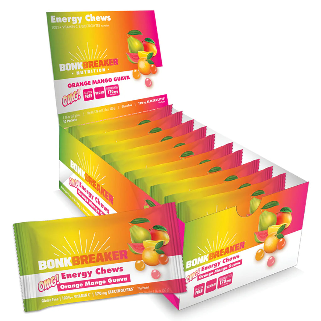 Energy Chews, Orange/Mango/Guava (OMG) 10/Count